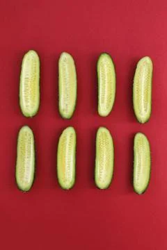 Fresh cucumbers Foto stock