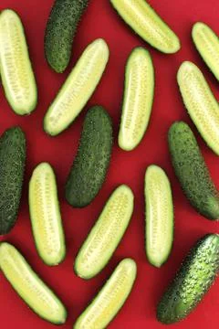 Fresh cucumbers Stock Photos