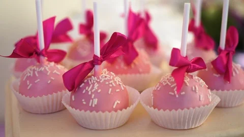 Fresh cupcakes rotating Stock Footage 85813839
