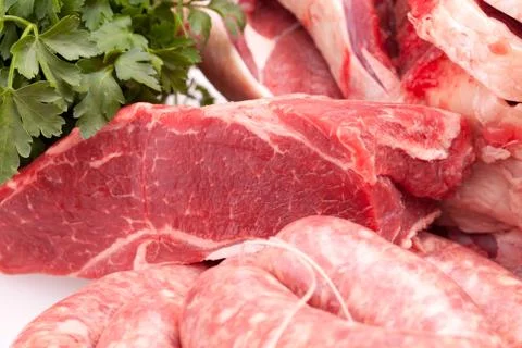 Fresh cut of beef Stock Photos