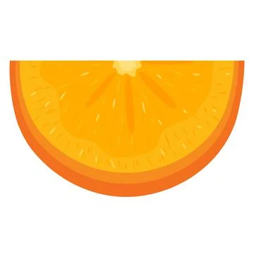 Fresh cut slice persimmon fruit isolated on white background. Summer fruits f Stock Illustration