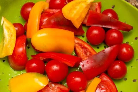 Fresh Cut Veggies Stock Photos