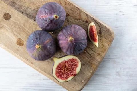 Fresh dark figs Foto stock