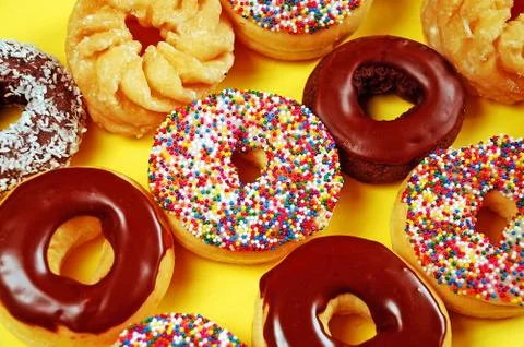 Fresh donuts Foto stock