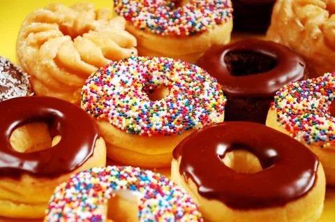 Fresh donuts Stock Photos
