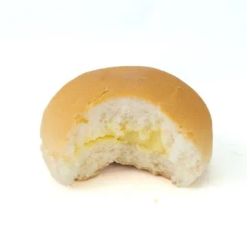 Fresh double bread isolated on white background Stock Photos