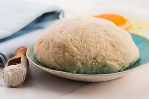 Fresh dough ready for baking Stock Photos