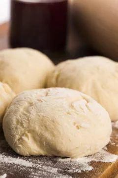 Fresh dough ready for baking Stock Photos