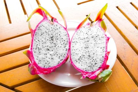 Fresh dragon fruit Stock Photos