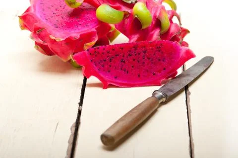 Fresh dragon fruit Stock Photos