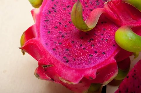 Fresh dragon fruit Stock Photos