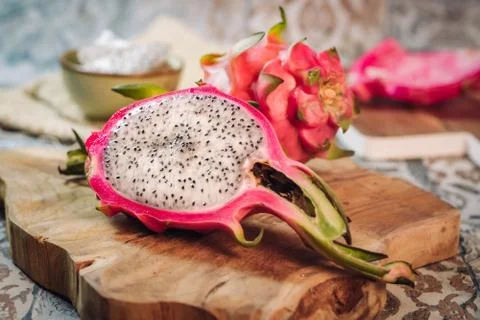 Fresh Dragon fruit Stockfoto's