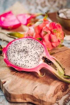 Fresh Dragon fruit Stock Photos