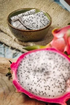 Fresh Dragon fruit Stock Photos