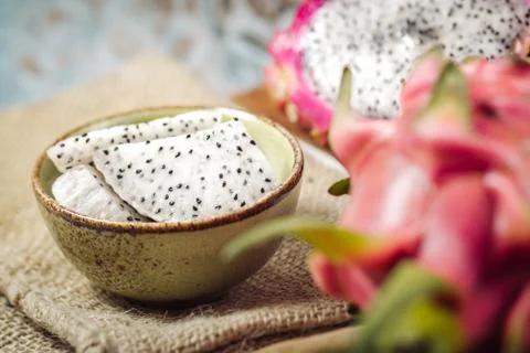 Fresh Dragon fruit Stock Photos