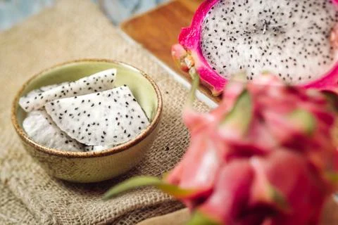 Fresh Dragon fruit Stock Photos