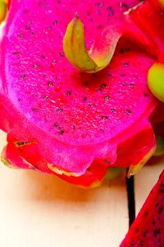 Fresh dragon fruit Stock Photos