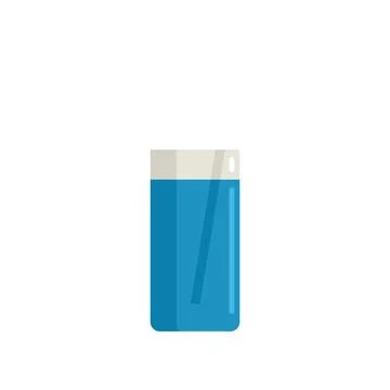 Fresh drink icon flat vector. Juice glass Ilustração Stock