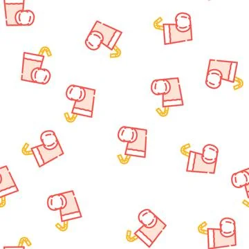 Fresh drink prepare from tomato vector seamless pattern 스톡 일러스트