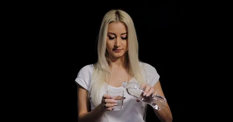 Fresh drinking water  Stock Footage 99170424