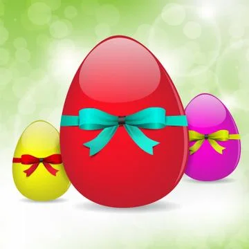 Fresh easter eggs background Stock-Illustration