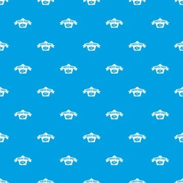 Fresh eco beef pattern vector seamless blue Stock Illustration