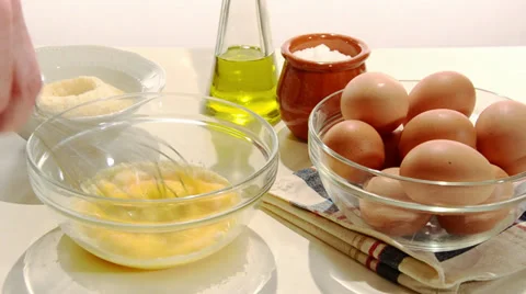 Fresh eggs for breakfast Stock Footage 32325671