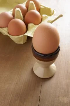 Fresh eggs for breakfast Stock Photos