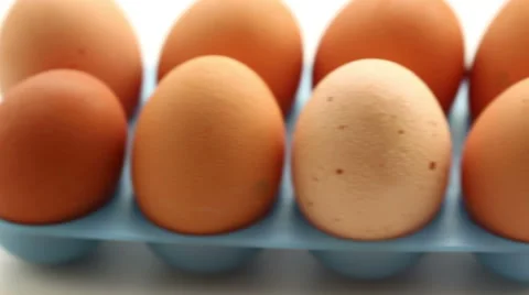 Fresh eggs close up Stock Footage 50658761
