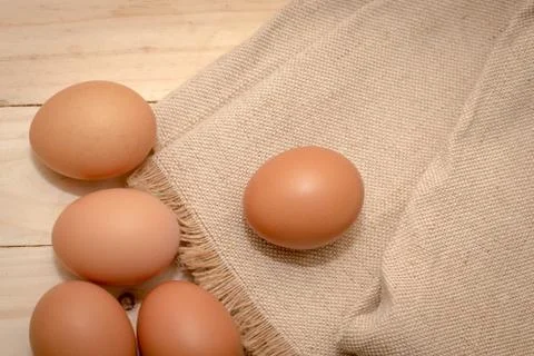 Fresh eggs from farm Stock Photos