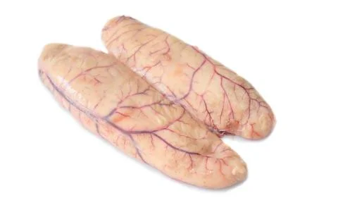 Fresh eggs hake fish Stock Photos