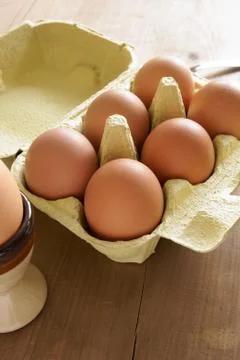 Fresh eggs Stock Photos