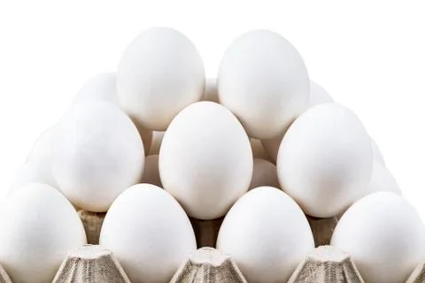 Fresh eggs slide Stock Photos