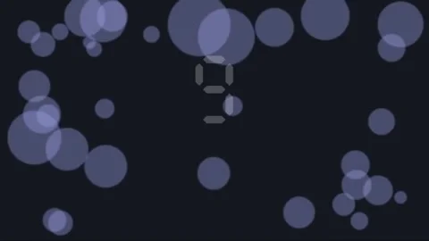 A fresh fifteen-second countdown animation featuring abstract green and blue gra Stock Footage 340010042