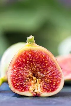 Fresh fig closeup Stock Photos
