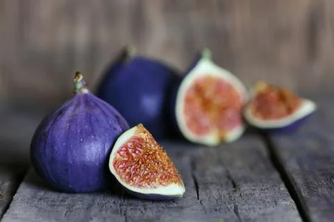 Fresh fig fruit Stock Photos