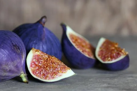 Fresh fig fruit Stock Photos
