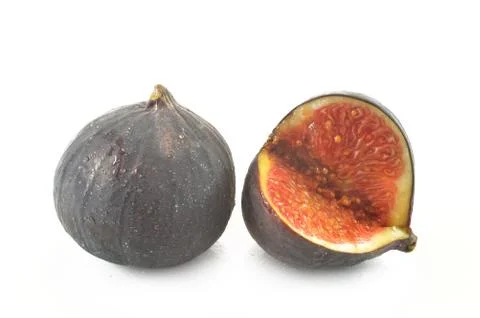 Fresh figs on a white background Stock Photos
