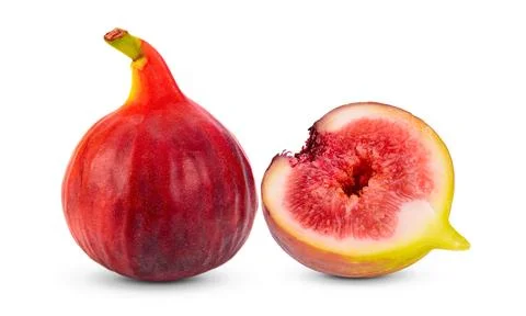 Fresh figs on white background Stock Photos