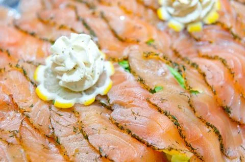 Fresh fish fillets Stock Photos