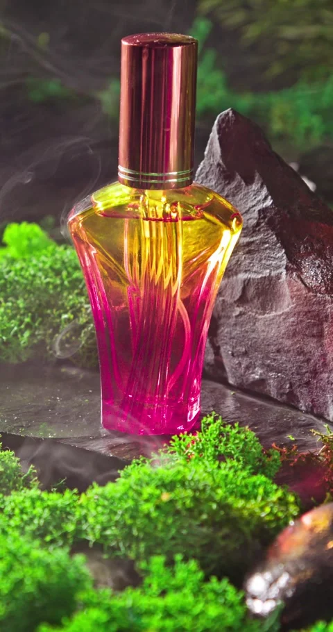 Fresh fragrance diffuser as the scent of damp forest. Stock Footage 348081738