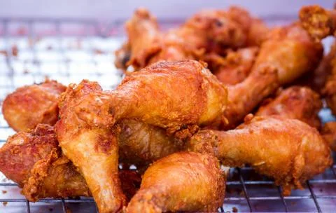 Fresh fried chicken Stock Photos