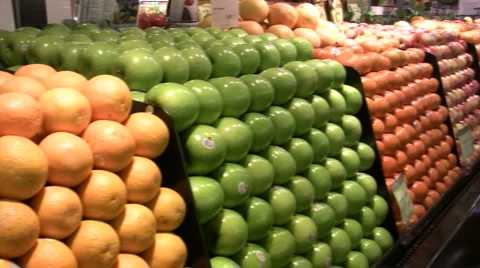 Fresh Fruit and Produce Stock Footage
