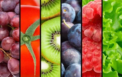 Fresh fruit and vegetable Stock Photos