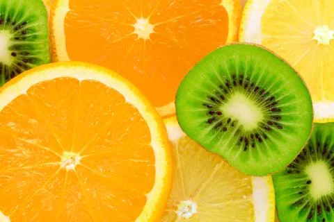 Fresh fruit in close-up 库存照片