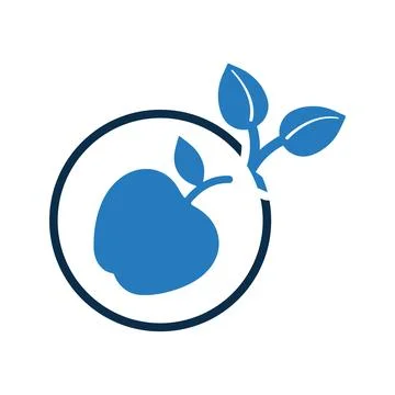 Fresh, fruit, icon. Illustrazione stock