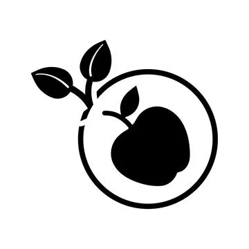 Fresh, fruit, icon. Illustrazione stock