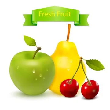 Fresh Fruit Stock Illustration