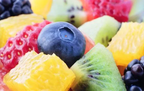 Fresh fruit mix Stock Photos