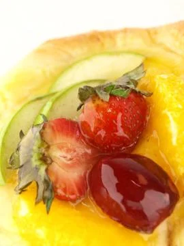 A fresh fruit pie Stock Photos